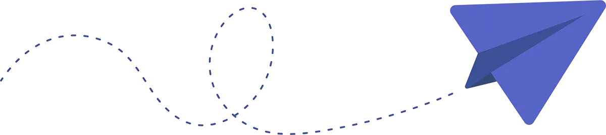 Avion de papel morado